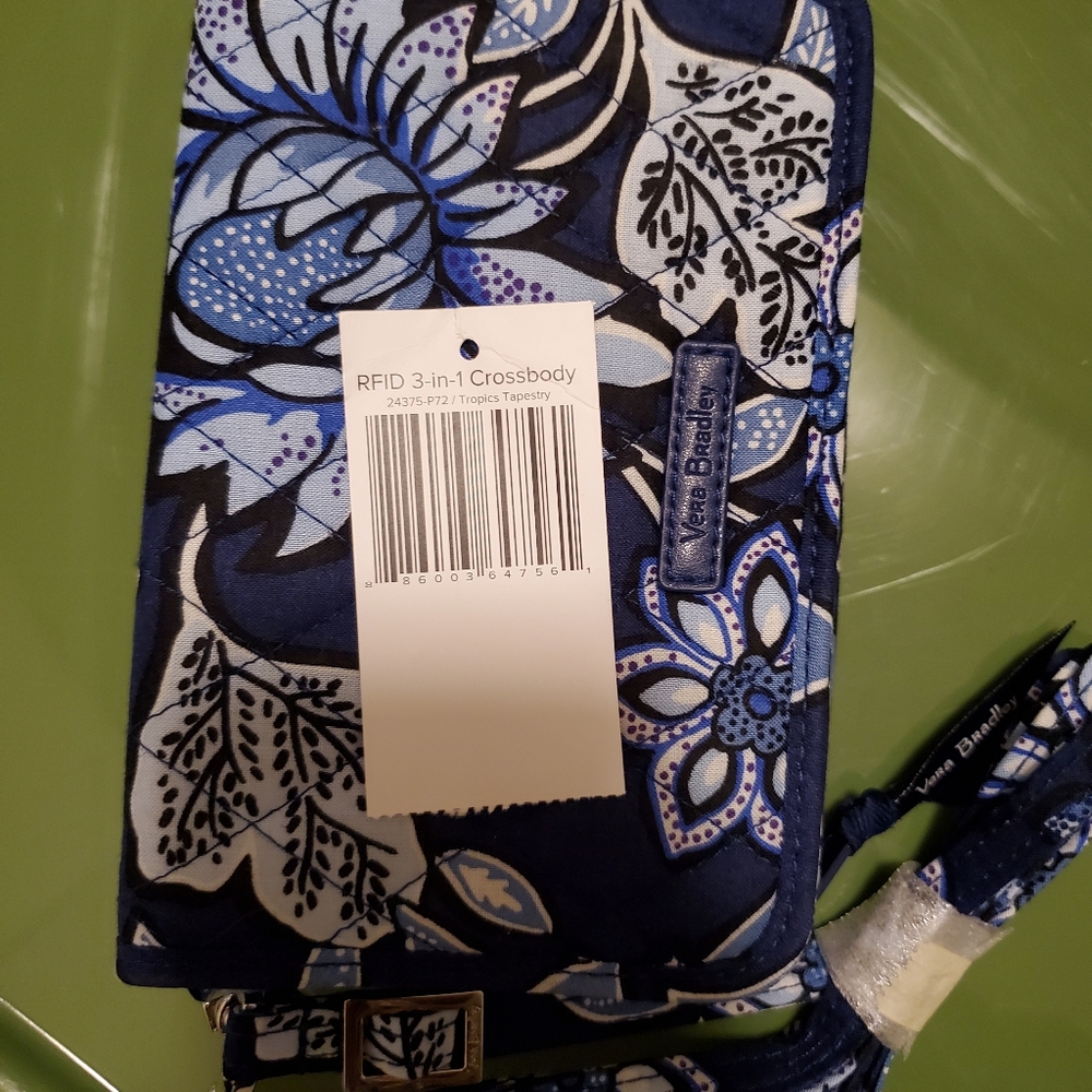 Blue Vera Bradley 3 in 1 Crossbody Bag - Picture 9 of 10